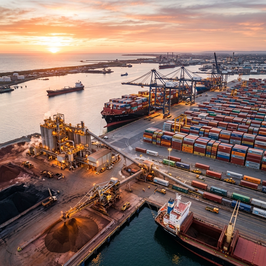 Atlantix International industrial facility and shipping port